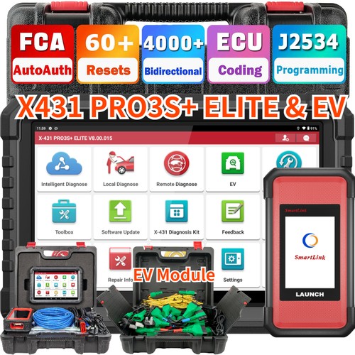 Launch x431 pro3s elite ev - launch,